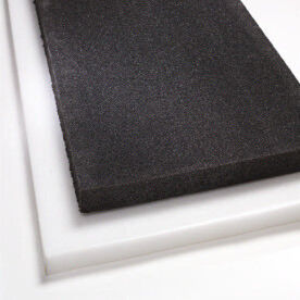 200mm x 200mm High Density Closed Cell Foam Sheet Upholstery Foam Black  3/5/10mm